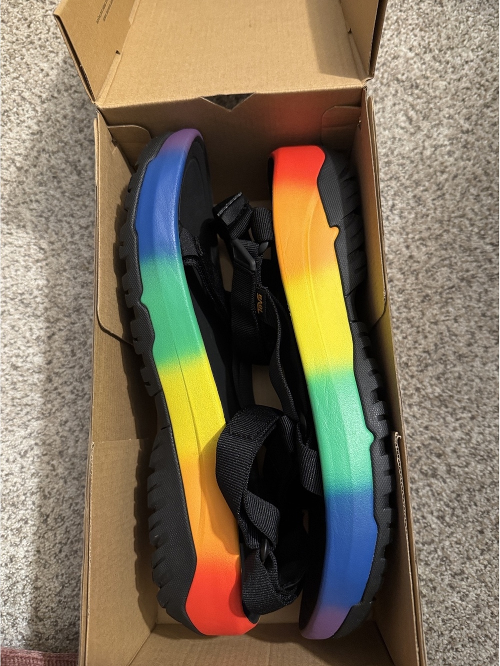 Teva Unisex Pride Hurricane XLT 2 Sandals Rainbow Size 16